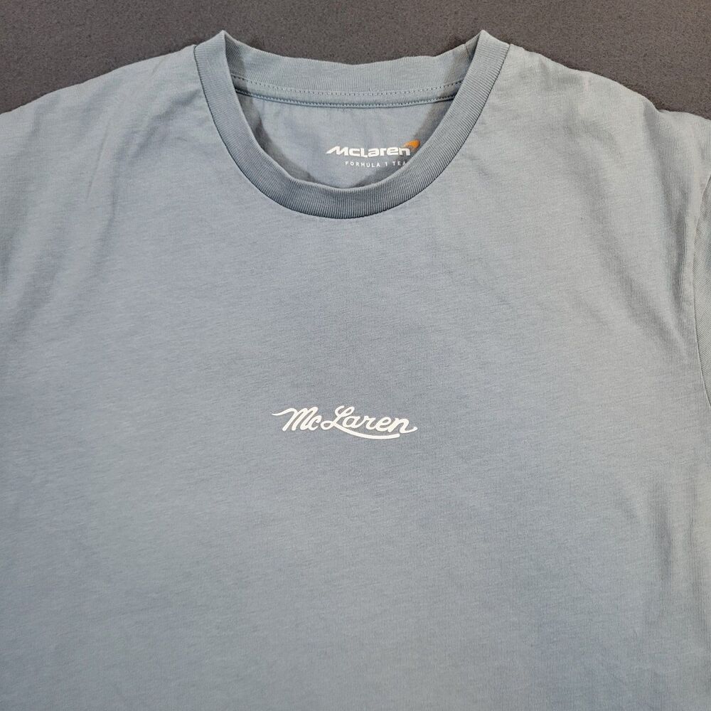 McLaren F1 Lando Norris #4 Monaco GP Special Edition Shirt Mens M Blue Castore